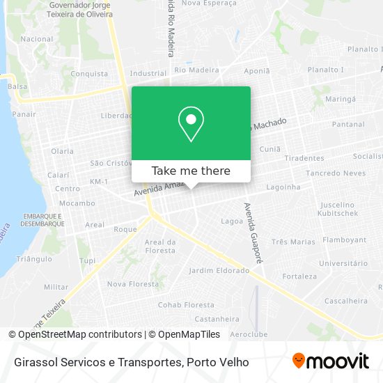 Girassol Servicos e Transportes map