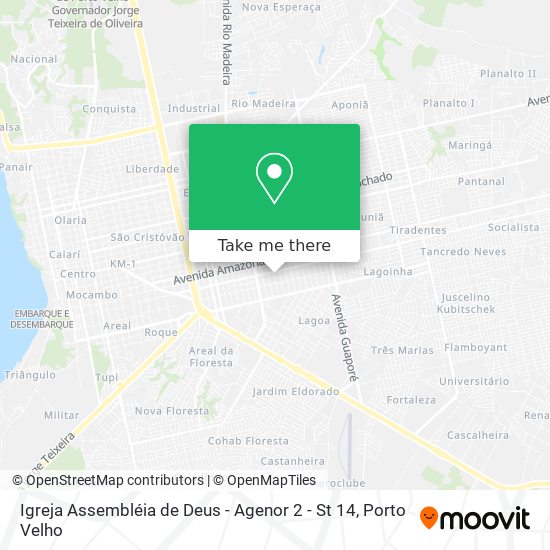 Igreja Assembléia de Deus - Agenor 2 - St 14 map