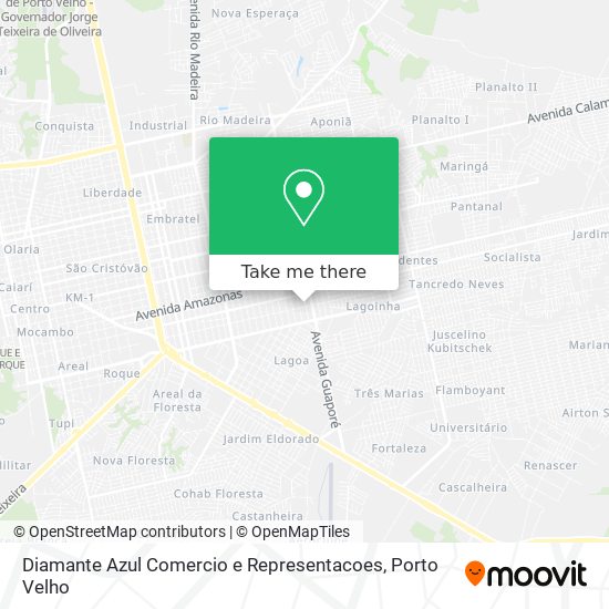 Diamante Azul Comercio e Representacoes map
