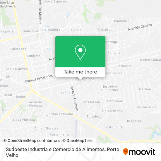 Sudoeste Industria e Comercio de Alimentos map