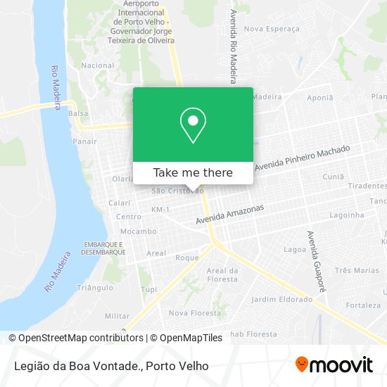 Legião da Boa Vontade. map