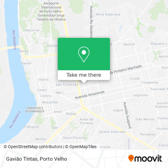 Gavião Tintas map