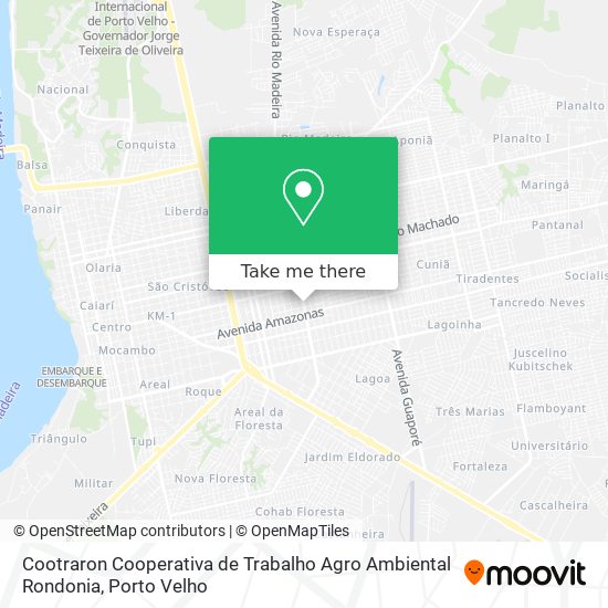 Cootraron Cooperativa de Trabalho Agro Ambiental Rondonia map