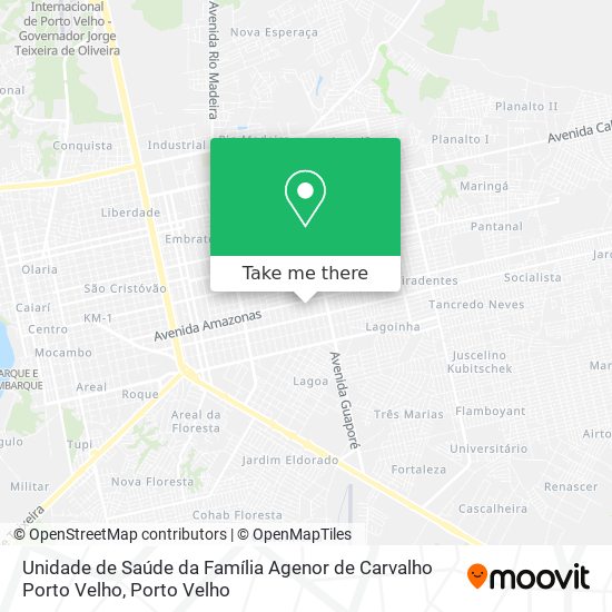 Unidade de Saúde da Família Agenor de Carvalho Porto Velho map