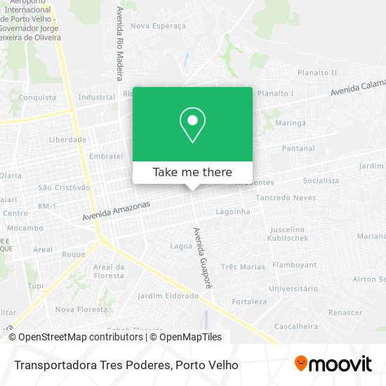 Transportadora Tres Poderes map