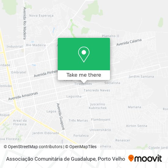 Associação Comunitária de Guadalupe map