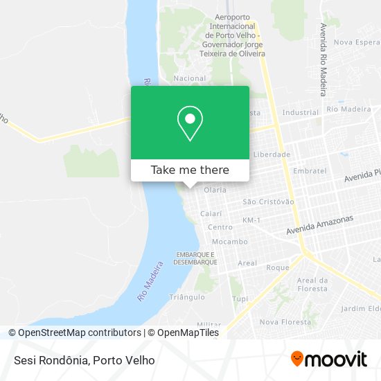 Sesi Rondônia map