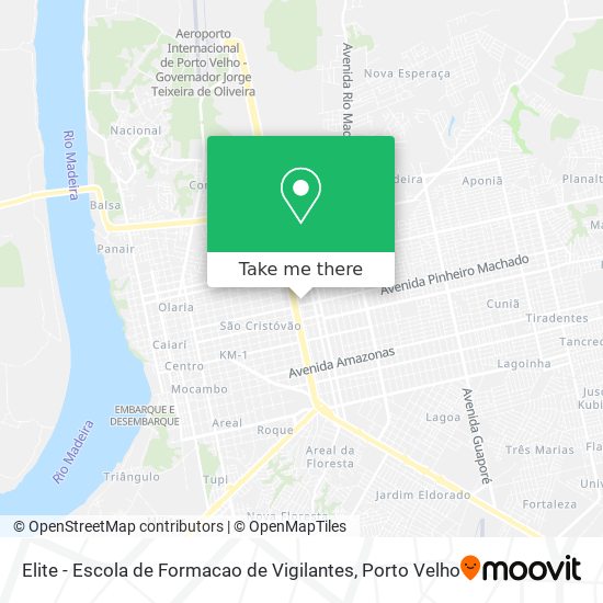 Elite - Escola de Formacao de Vigilantes map