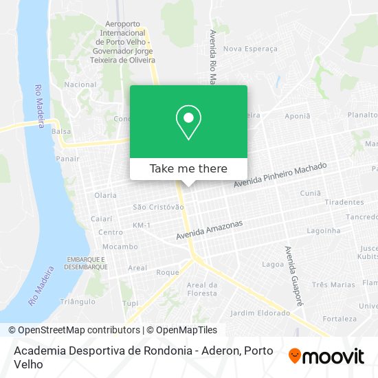 Mapa Academia Desportiva de Rondonia - Aderon