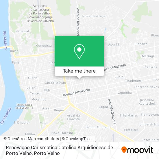 Renovação Carismática Católica Arquidiocese de Porto Velho map