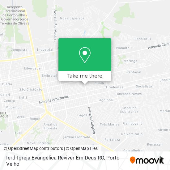 Ierd-Igreja Evangélica Reviver Em Deus RO map