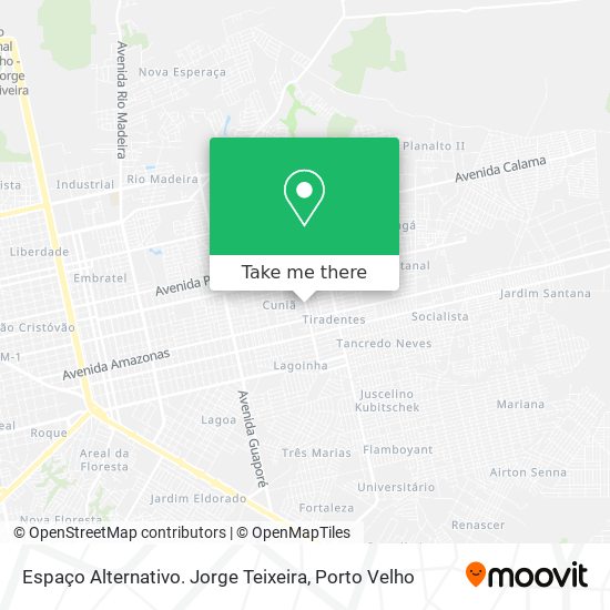 Espaço Alternativo. Jorge Teixeira map