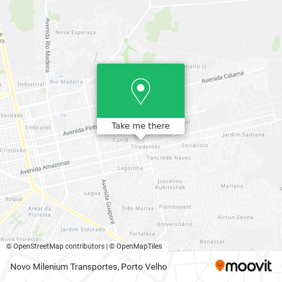 Novo Milenium Transportes map