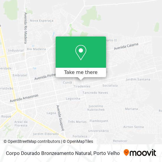 Corpo Dourado Bronzeamento Natural map