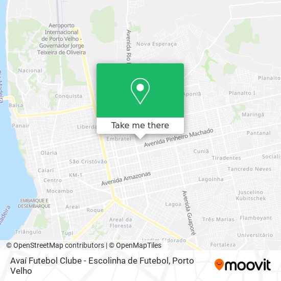Avaí Futebol Clube - Escolinha de Futebol map