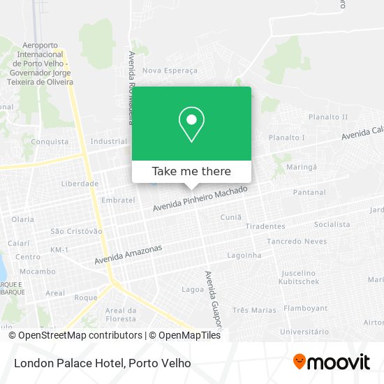 London Palace Hotel map