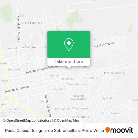 Paula Cassia Designer de Sobrancelhas map