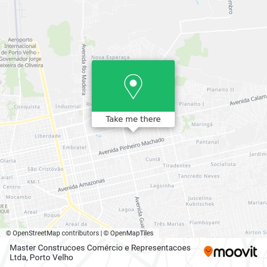 Master Construcoes Comércio e Representacoes Ltda map