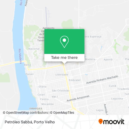 Petróleo Sabbá map