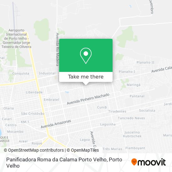 Mapa Panificadora Roma da Calama Porto Velho