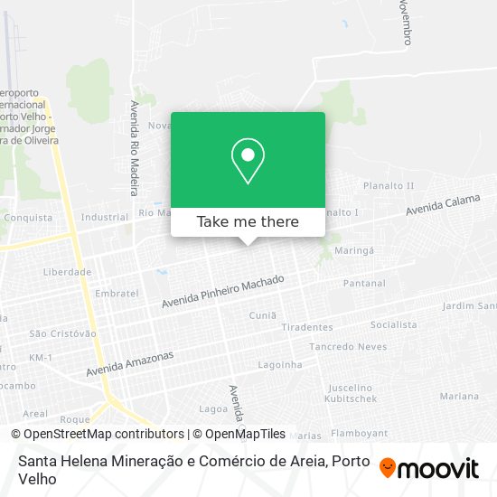 Santa Helena Mineração e Comércio de Areia map