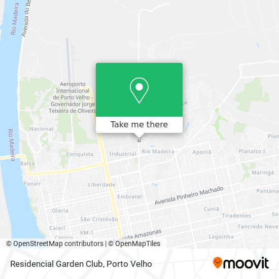 Residencial Garden Club map