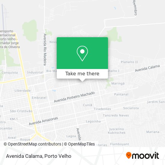 Avenida Calama map