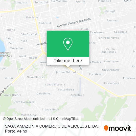 SAGA AMAZONIA COMERCIO DE VEICULOS LTDA map
