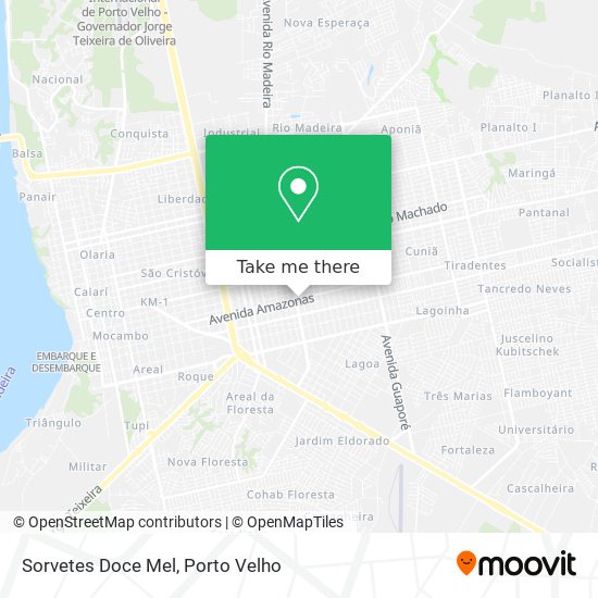 Sorvetes Doce Mel map