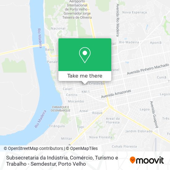 Subsecretaria da Indústria, Comércio, Turismo e Trabalho - Semdestur map
