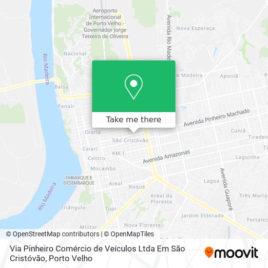 Mapa Via Pinheiro Comércio de Veículos Ltda Em São Cristóvão