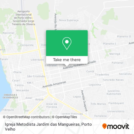 Mapa Igreja Metodista Jardim das Mangueiras