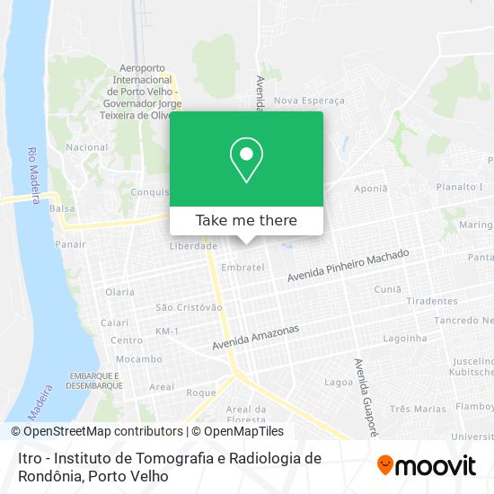 Itro - Instituto de Tomografia e Radiologia de Rondônia map