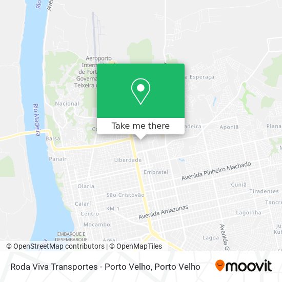 Roda Viva Transportes - Porto Velho map
