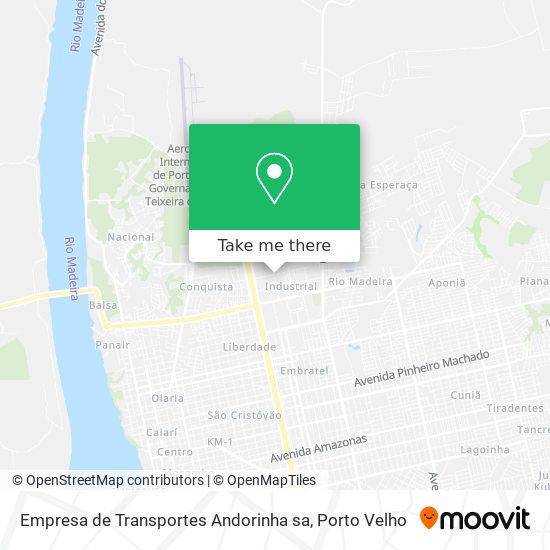 Empresa de Transportes Andorinha sa map