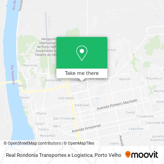 Real Rondonia Transportes e Logistica map