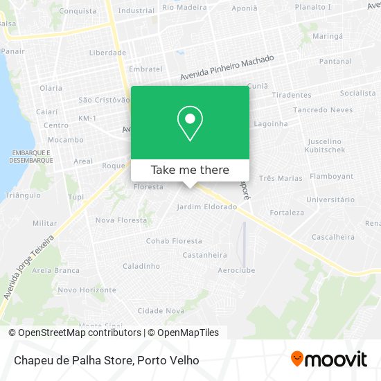 Chapeu de Palha Store map
