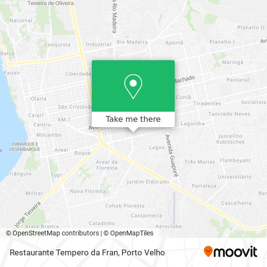 Restaurante Tempero da Fran map