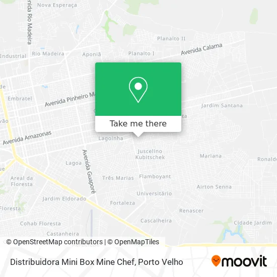 Distribuidora Mini Box Mine Chef map