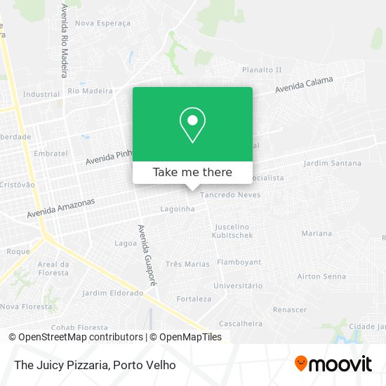 The Juicy Pizzaria map
