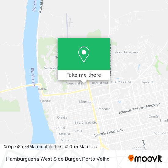 Mapa Hamburgueria West Side Burger