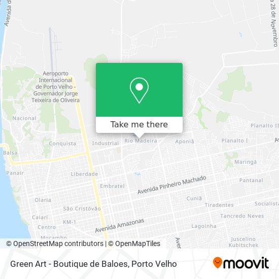 Mapa Green Art - Boutique de Baloes