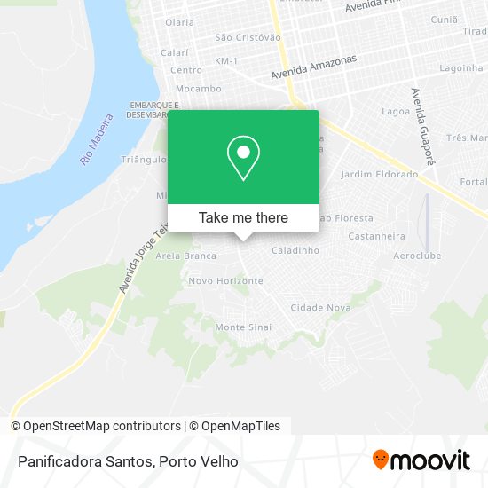 Panificadora Santos map