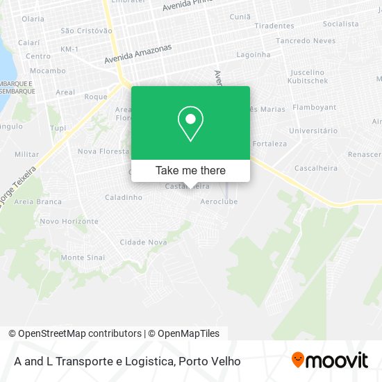 Mapa A and L Transporte e Logistica