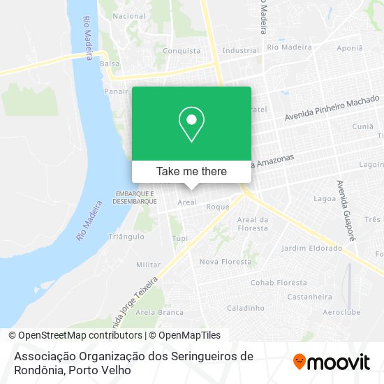 Associação Organização dos Seringueiros de Rondônia map