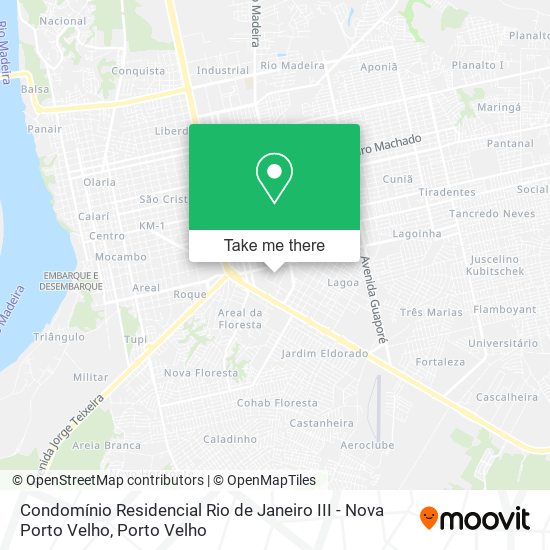 Condomínio Residencial Rio de Janeiro III - Nova Porto Velho map