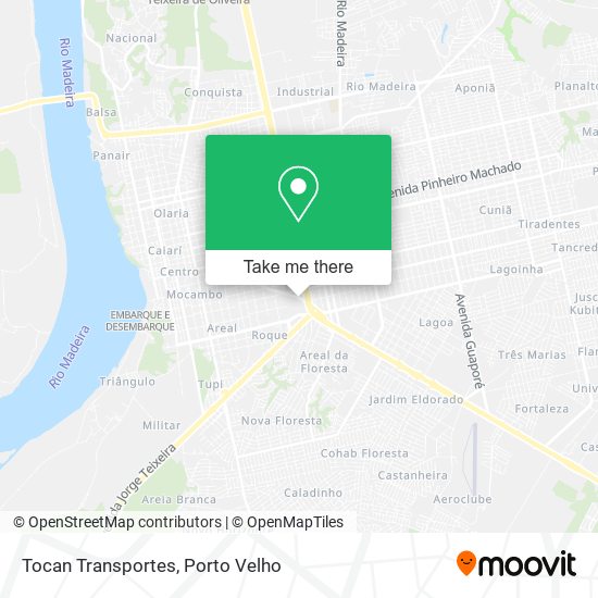 Tocan Transportes map