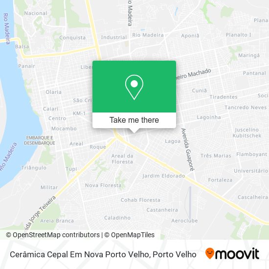 Cerâmica Cepal Em Nova Porto Velho map