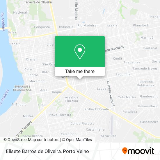 Elisete Barros de Oliveira map