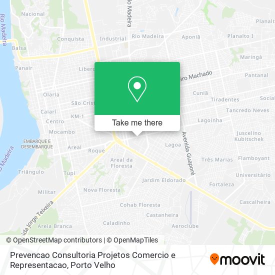 Prevencao Consultoria Projetos Comercio e Representacao map